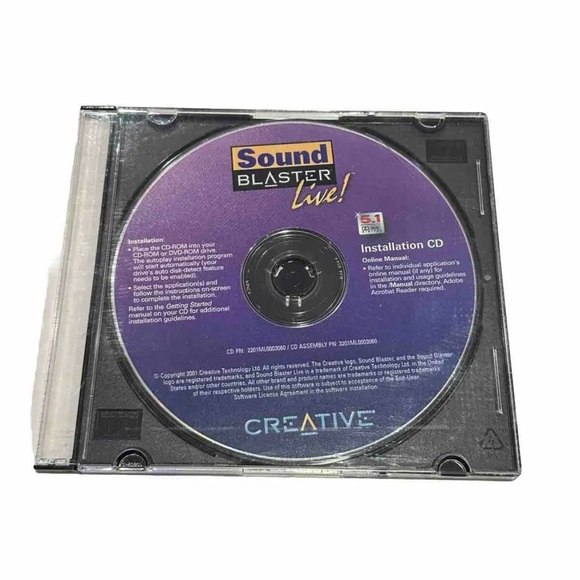 Creative Sound Blaster Live! Installation CD (PC, 2001) - 2201ML0003068 - VG - Picture 2 of 3